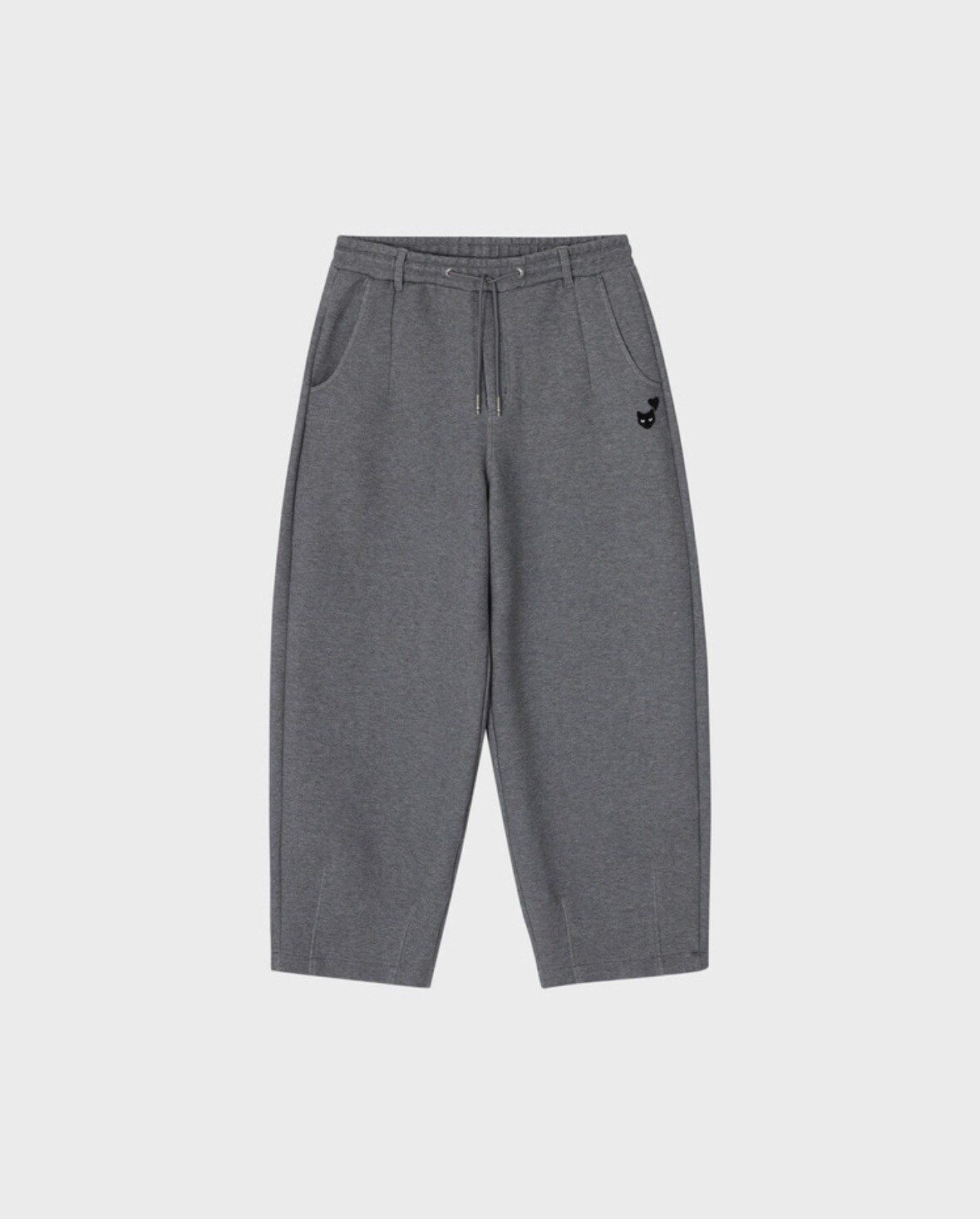 SONGZIO LOVE PANTHER WIDE SWEATPANTS MELANGE GREY