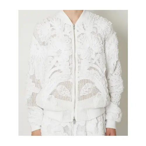 TAAKK MESH EMBROIDERY ZIP BLOUSON