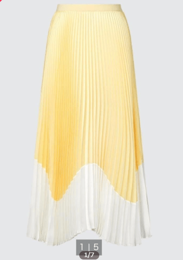 UNIQLO カラーブロックスカート
