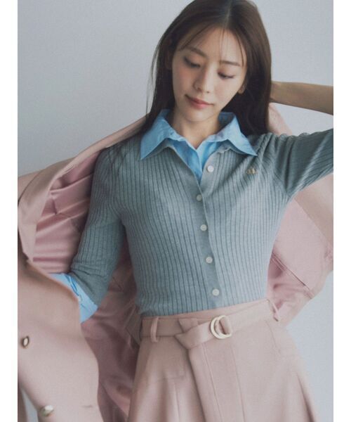 TONAL シャツドッキング2WAYリブニット
