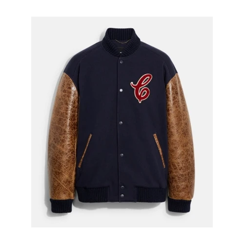 COACH shearling varsity jacket