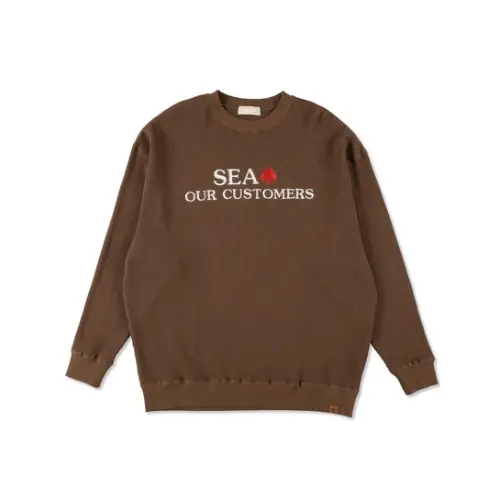 WIND AND SEA WAFFLE CREWNECK SHIRT