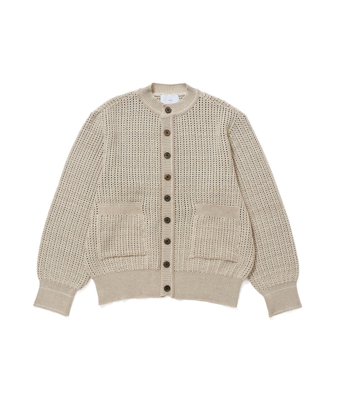 SUGARHILL OPEN-WORK BUTTON KNIT