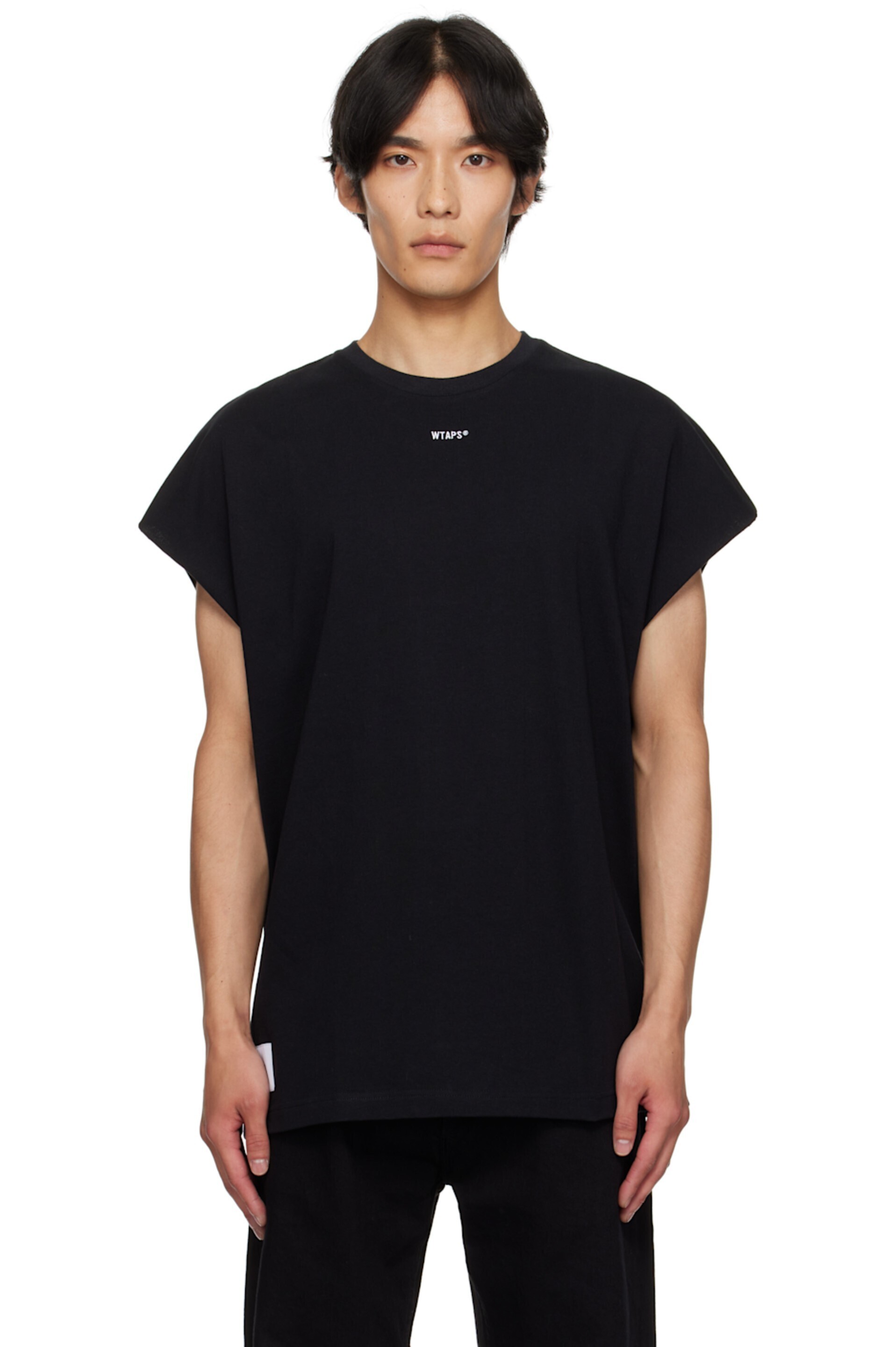 WTAPS ブラック コットン トップス