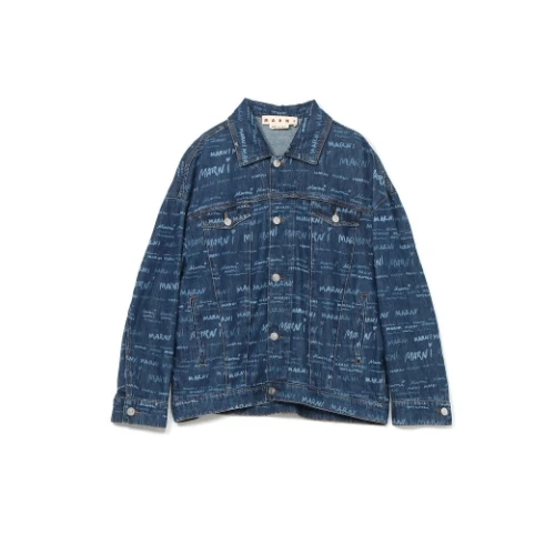 MARNI ロゴプリントデニムジャケット