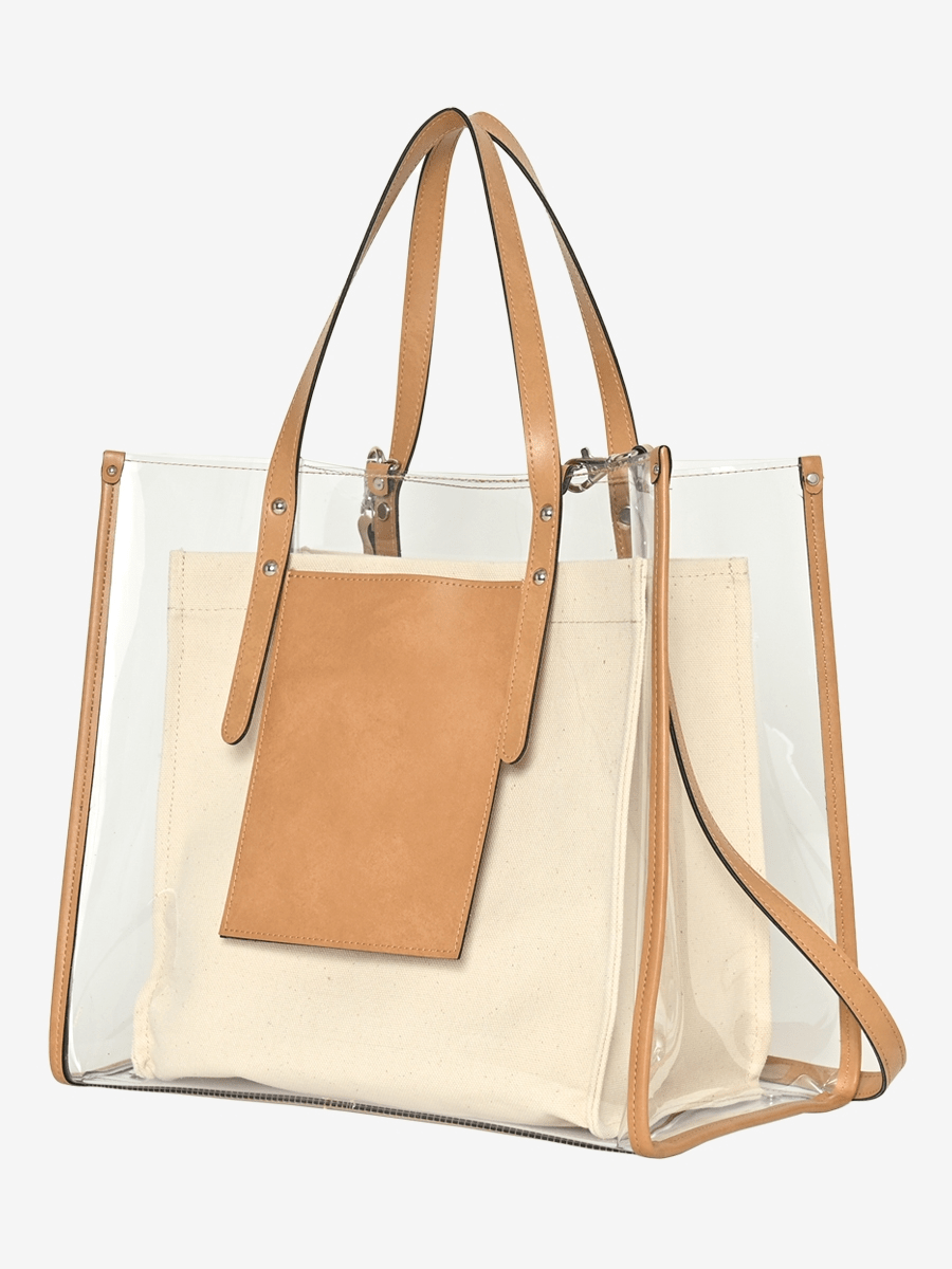 maison de Dolce. clear tote bag【beige / M】ストラップ付
