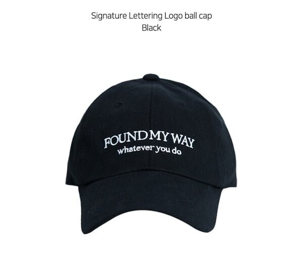 FOUND MY WAY Signature Lettering Logo ball cap