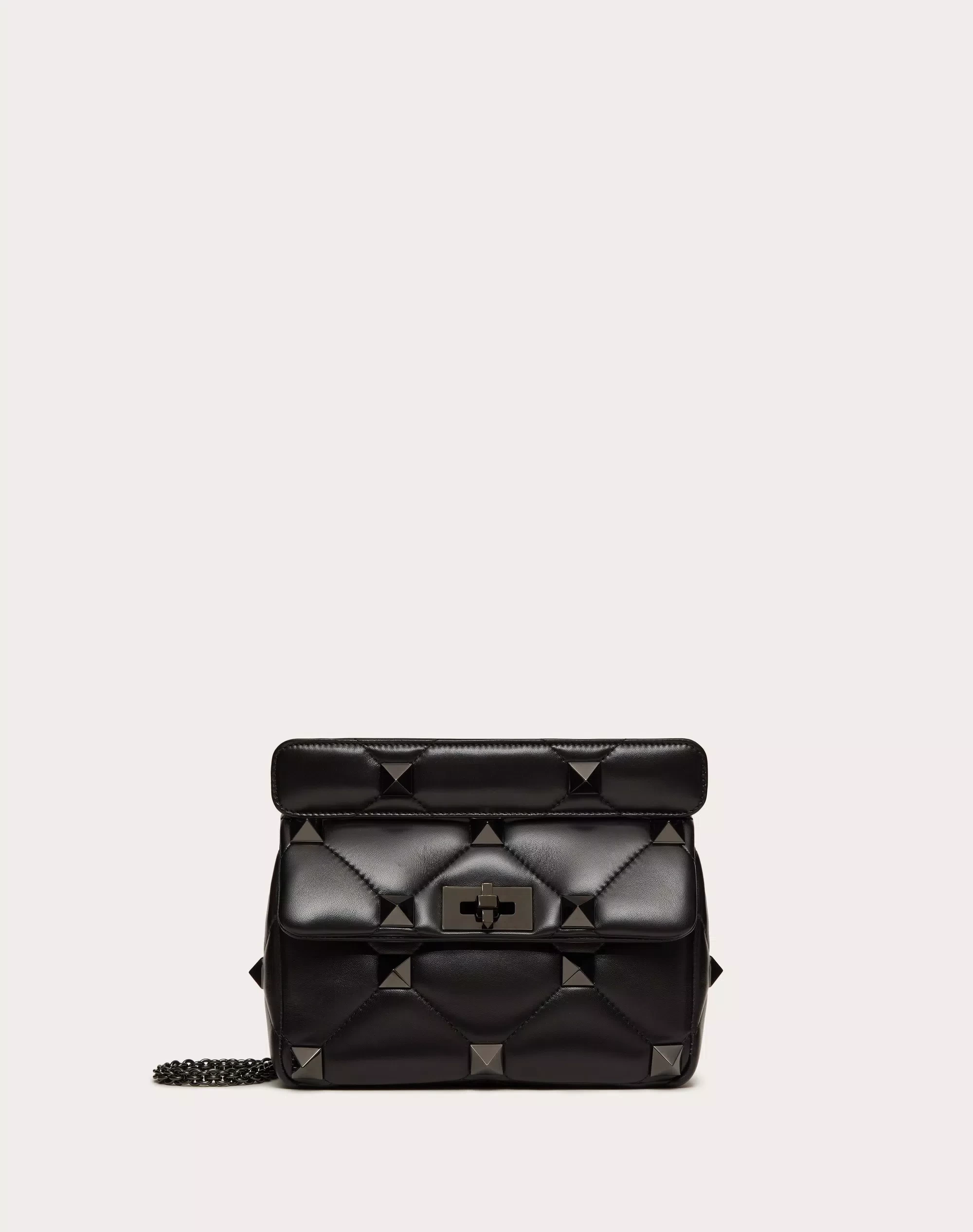 VALENTINO ローマンスタッズ ナッパレザー ミディアム チェーンショルダーバッグ