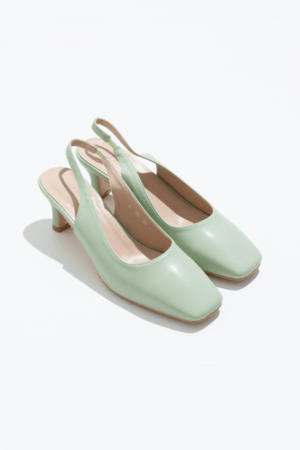mite square heel pumps