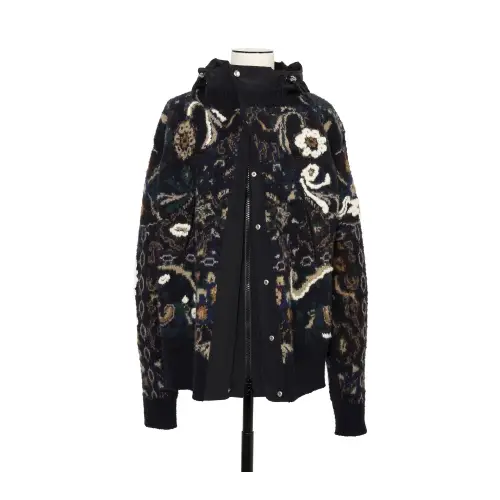 sacai Floral Jacquard Knit Blouson
