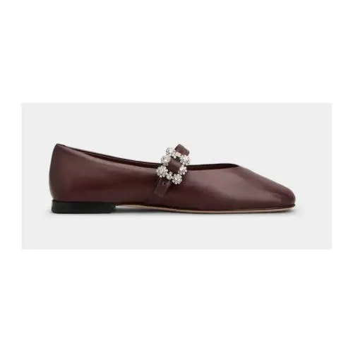 Roger Vivier エフロレッセンス レザー ストラップ バレリーナ