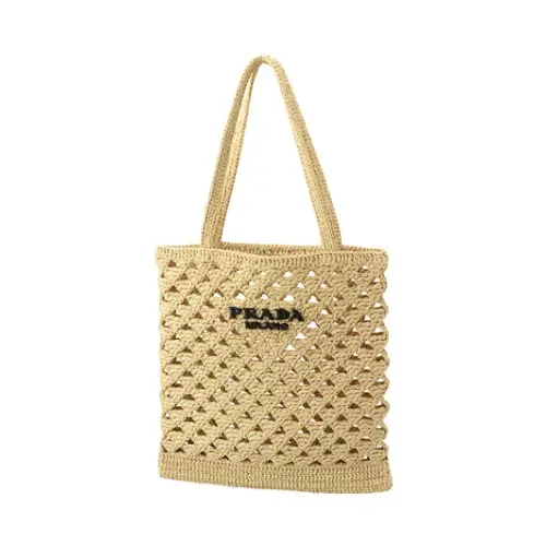 PRADA Crochet Tote Bag "Natural"