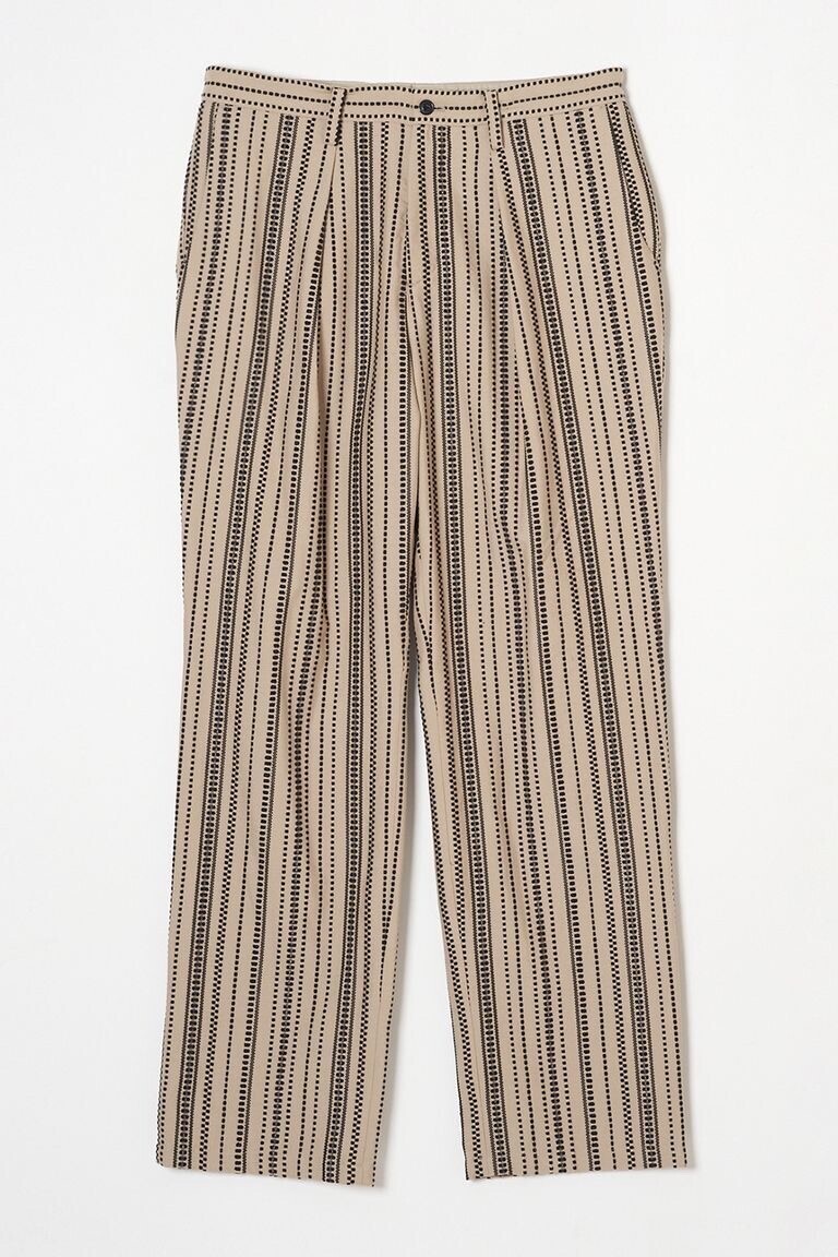meagratia Dobby stripe slacks / ドビー ストライプ スラックス