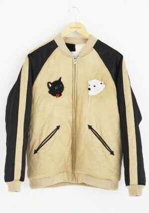 keisuke kanda 黒猫としろくまのスカジャン