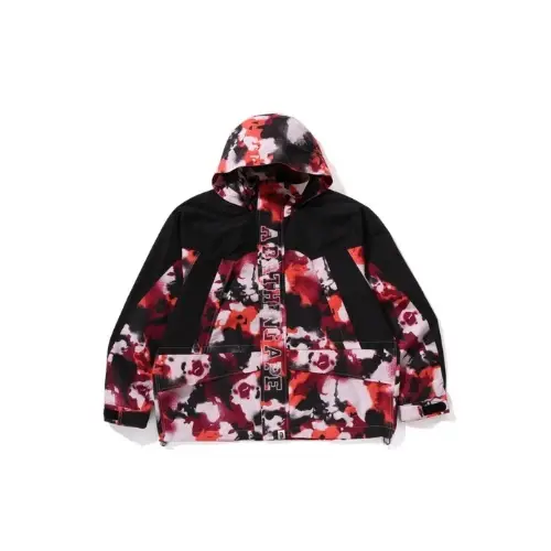 A BATHING APE MAP CAMO SNOWBOARD JACKET