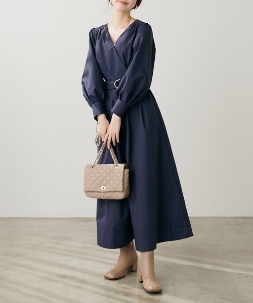 natural couture 骨ストカシュクールワンピース
