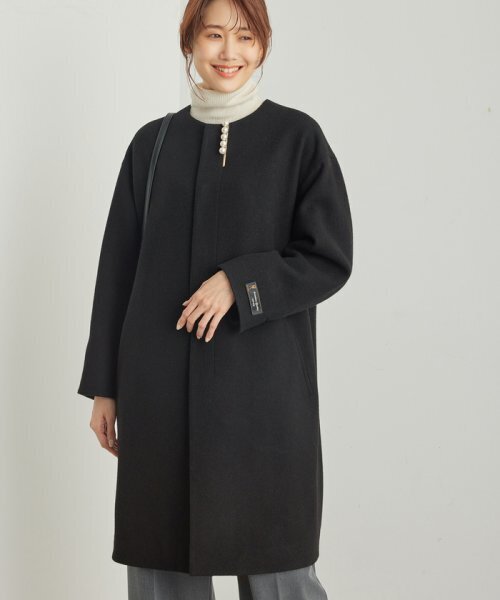 ROPE' PICNIC JAPAN FABRIC中伝ノーカラーコート