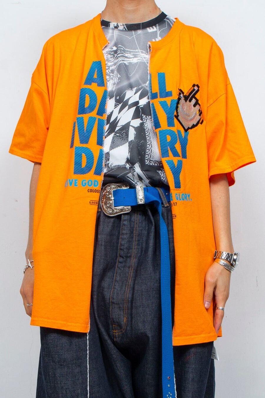 BODYSONG. TEE/REVINTAGEEMB ORANGE