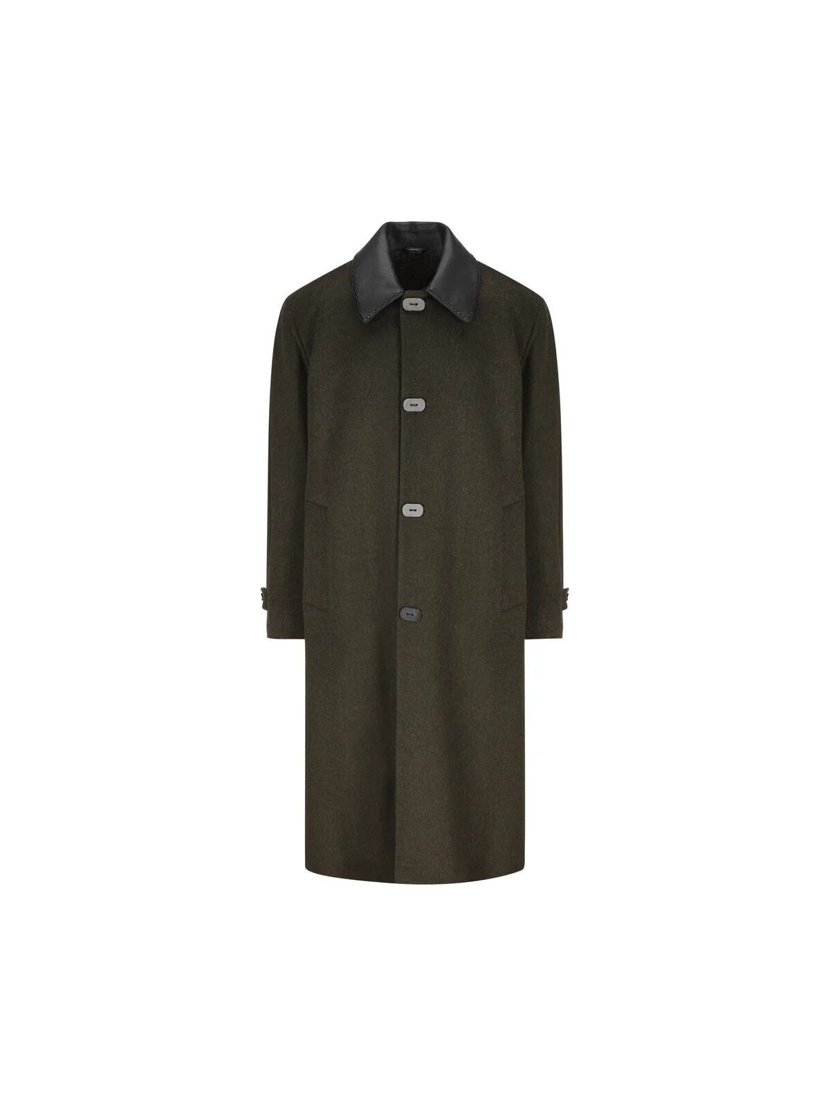 FENDI Collared Button-Up Coat