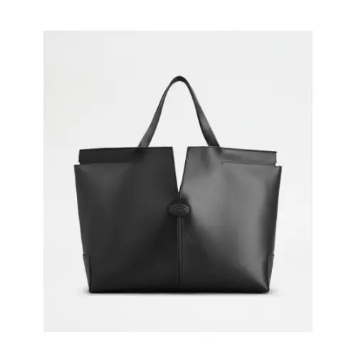 TOD’S Di バッグ フォリオ レザー ショッピング バッグ ミディアム