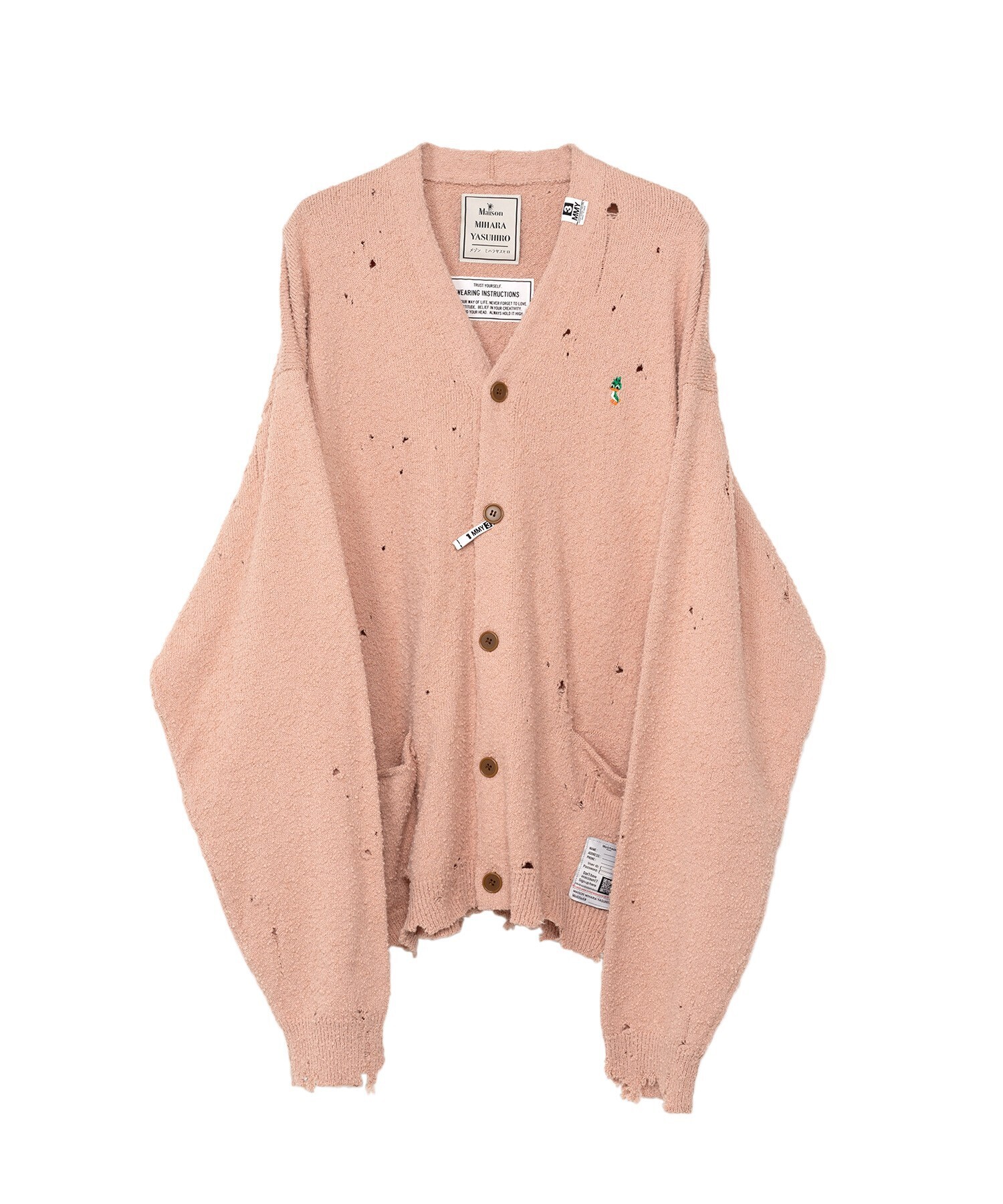 Maison MIHARA YASUHIRO Distressed Knit Cardigan