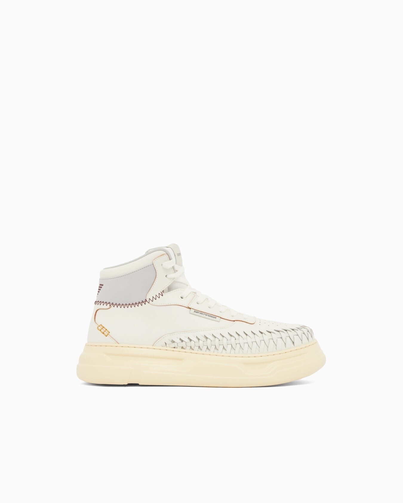 EMPORIO ARMANI ミドルトップスニーカー レザー