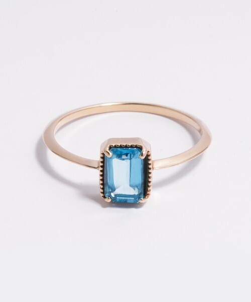 Enasoluna Fabcy drop ring(blue topaz)