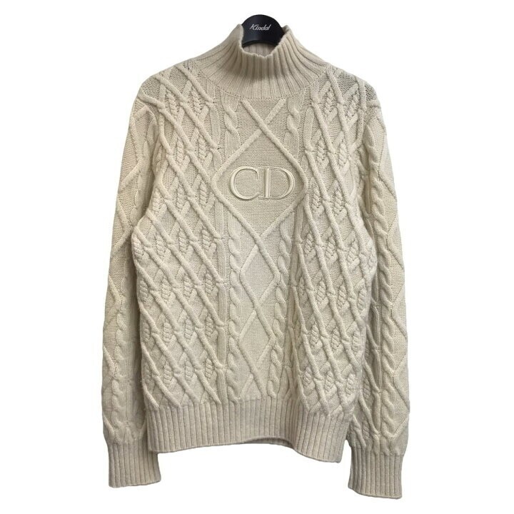 Dior Homme Stand Collar Sweater With CD Signature
