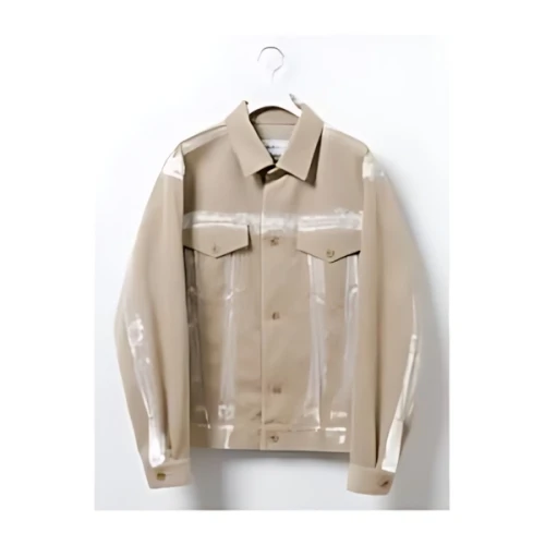WEWILL ブラッシュペインテッド トラッカージャケット