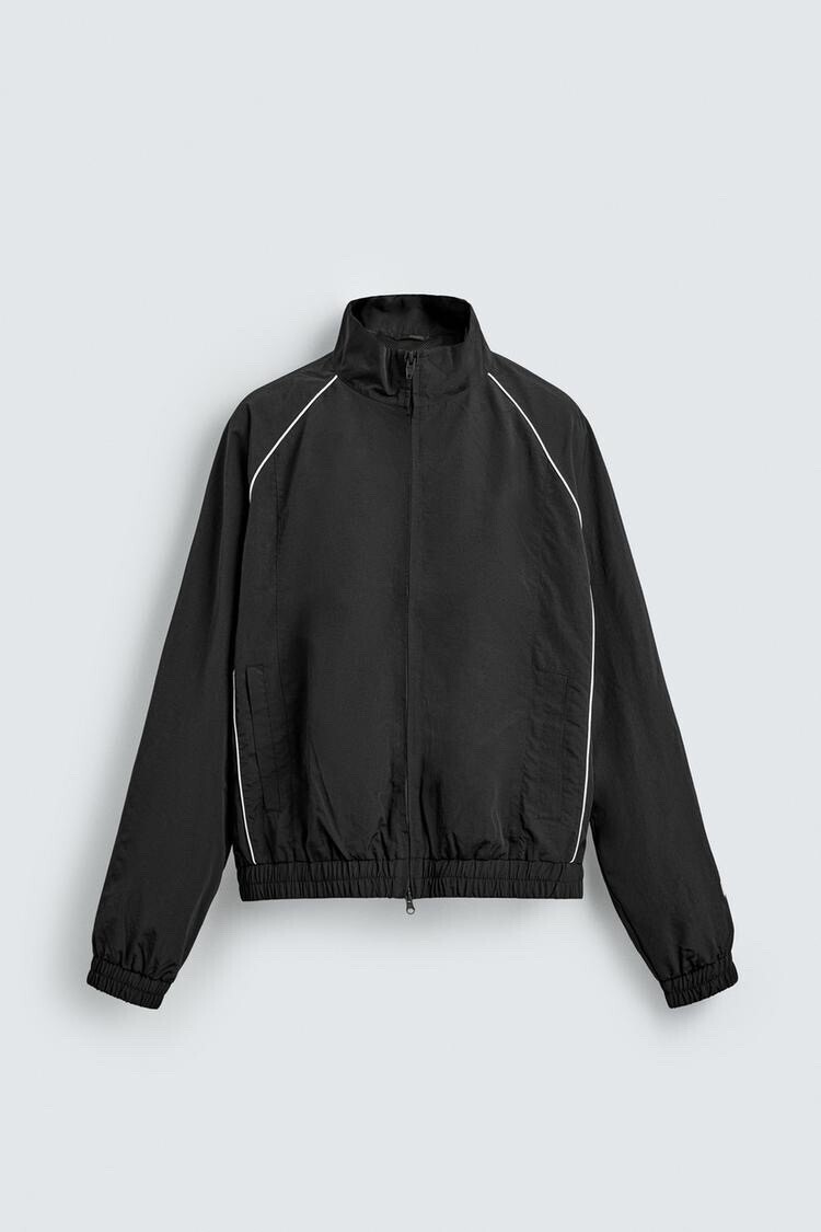 ZARA コントラスト テクニカルジャケット