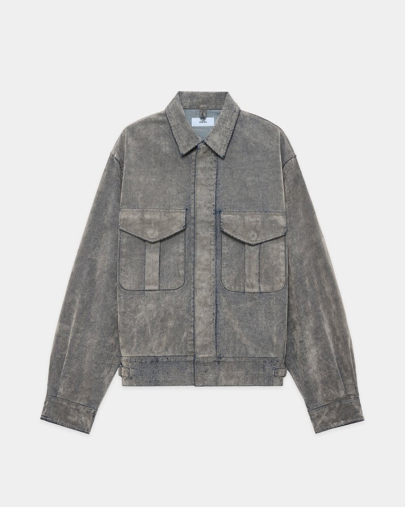 marka Velvet-Flocked Organic Cotton Denim / Canadian Military Work
