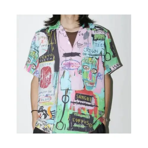WACKO MARIA JEAN-MICHEL BASQUIAT / S/S HAWAIIAN SHIRT