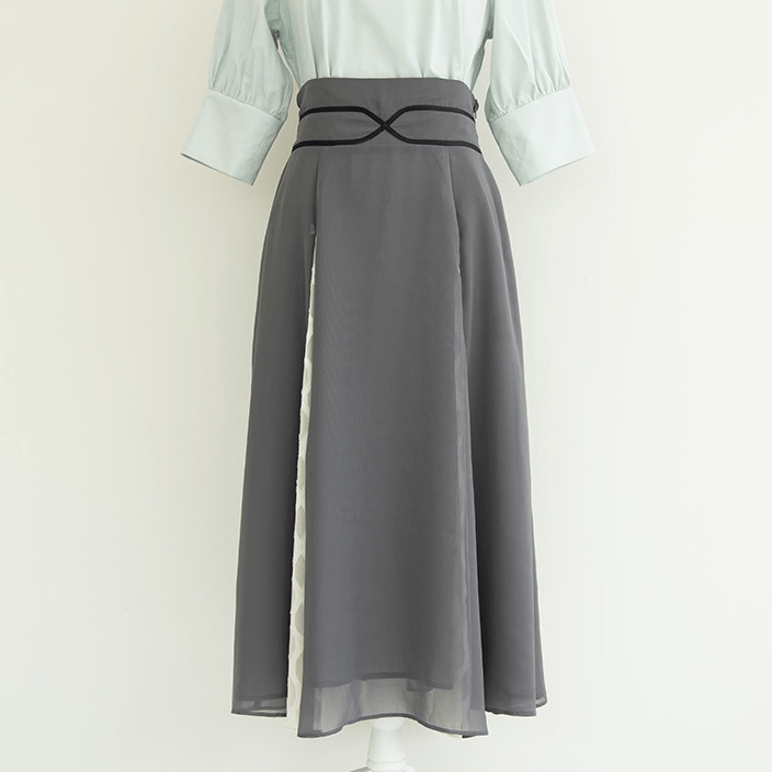 SugarlessCandy 【Juanne】Switching long skirt