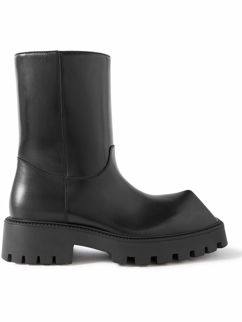 Balenciaga Rhino Leather Boots - Black
