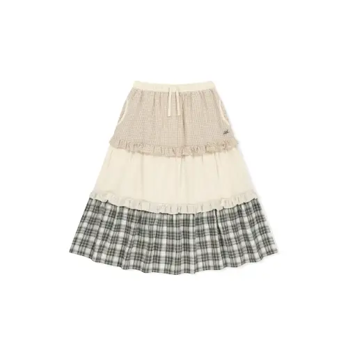 Sunlove W Frill Long Skirt
