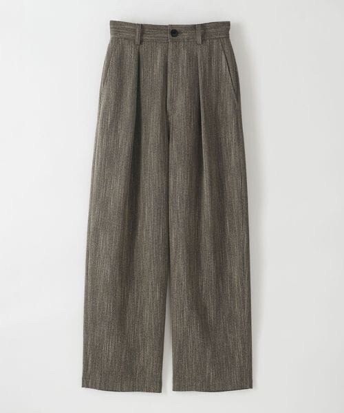 Steven Alan ヘリンボーン タック トラウザーズ