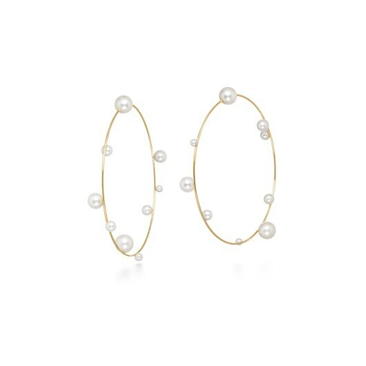 AHKAH バブルフープ ピアス