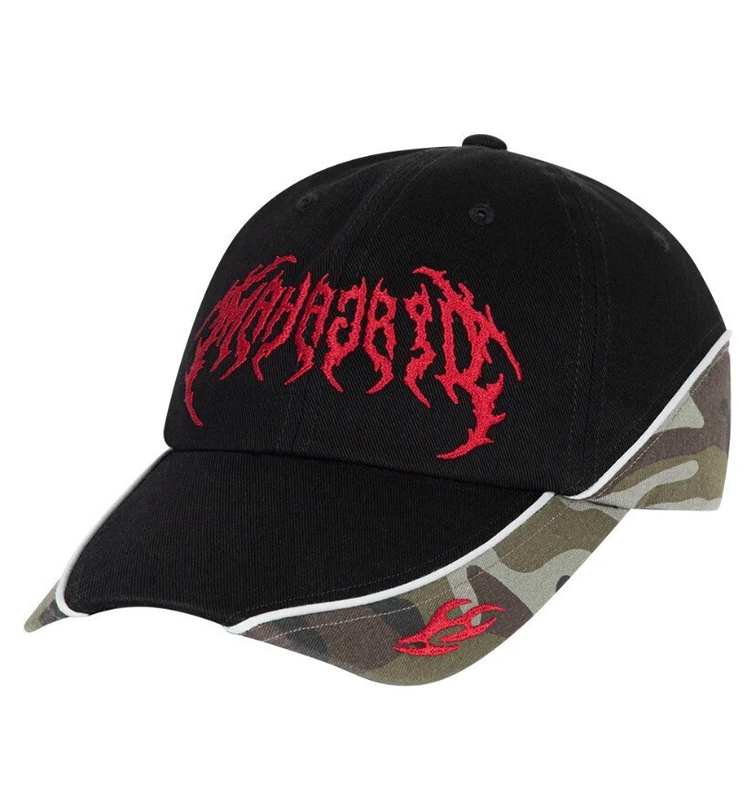 MAHAGRID TRIBAL CAMO CAP BLACK