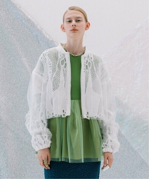 AULA AILA TULLE LAYERED LACE BLOUSON