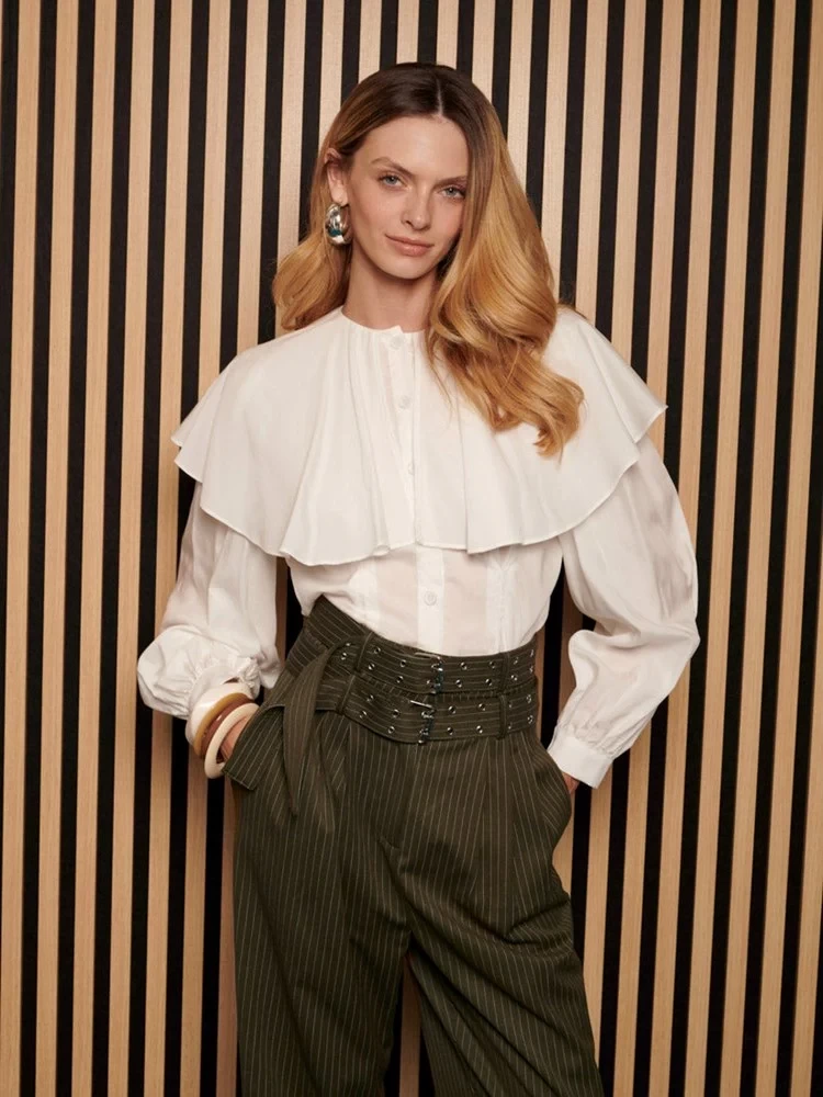 GHOSPELL Marla Cape Blouse