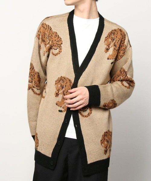 GALLIS ADDICTION GA PATTERN KNIT CARDIGAN