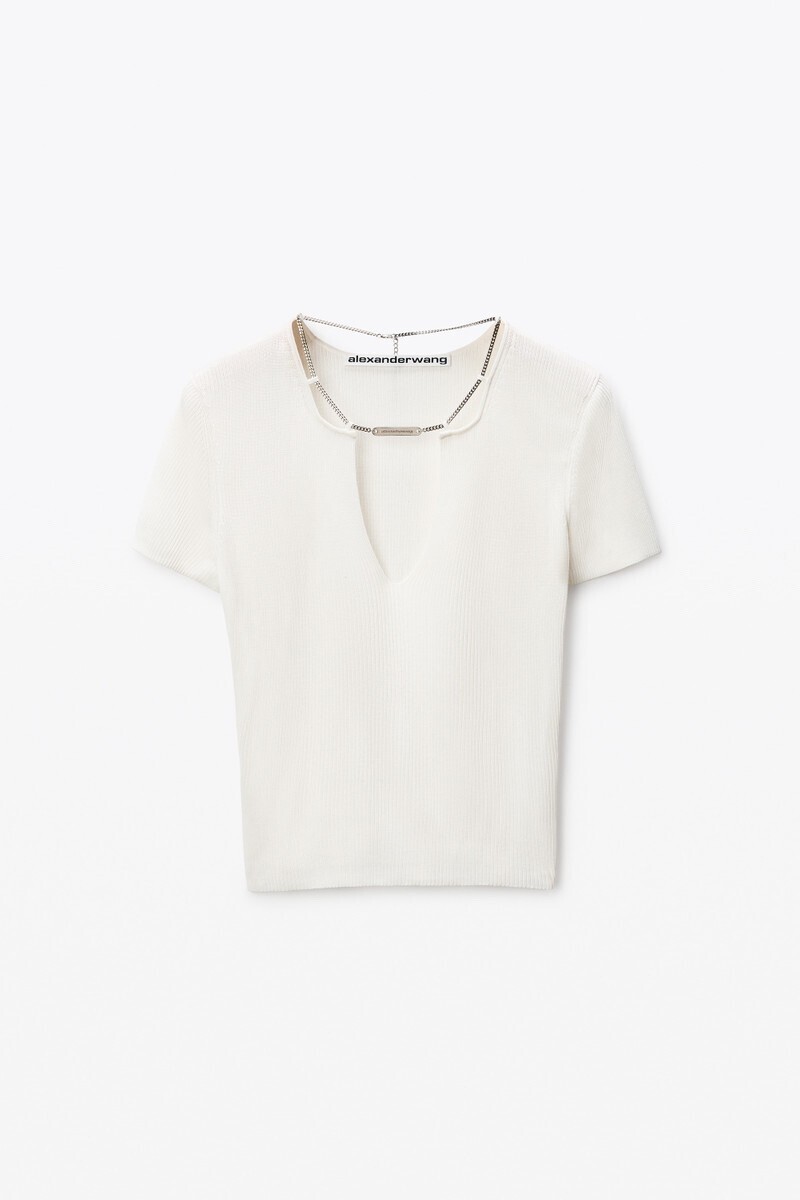 Alexander Wang White Logo Nameplate Pullover