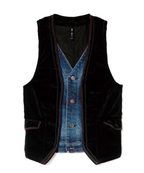 glamb Alexa denim gilet