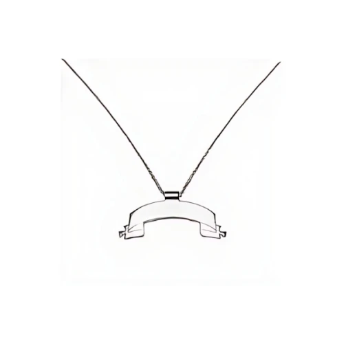 ASKYURSELF AY BANNED PENDANT SILVER NECKLACE