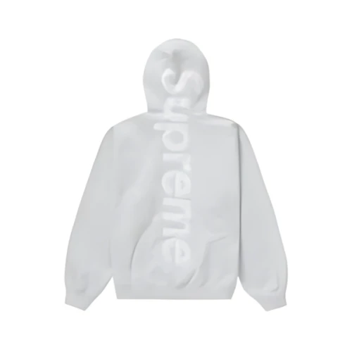 Supreme Satin Appliqué Hooded Sweatshirt
