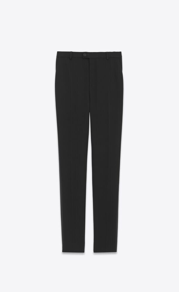 SAINT LAURENT ハイウエストタキシードパンツ