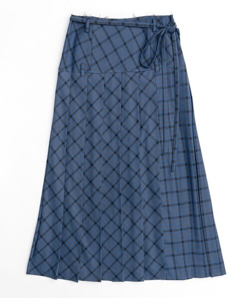 MAISON SPECIAL Low Waist Maxi Pleated Skirt