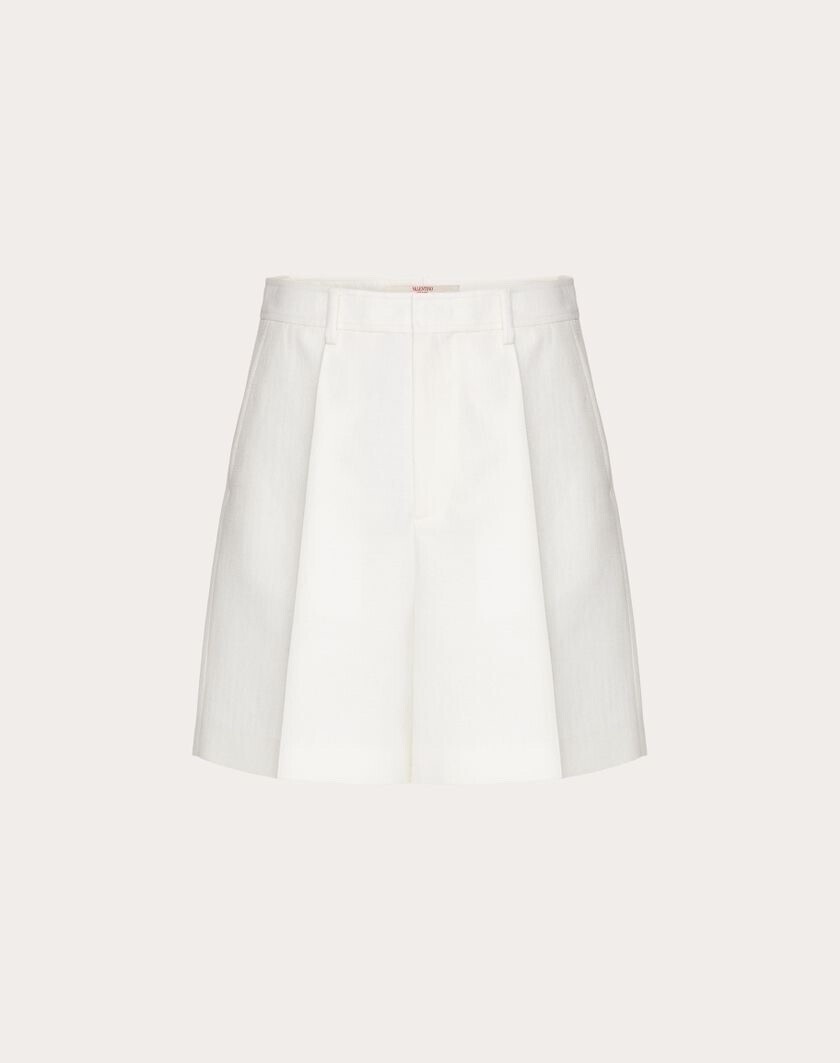 VALENTINO ウール X シルク バミューダパンツ
