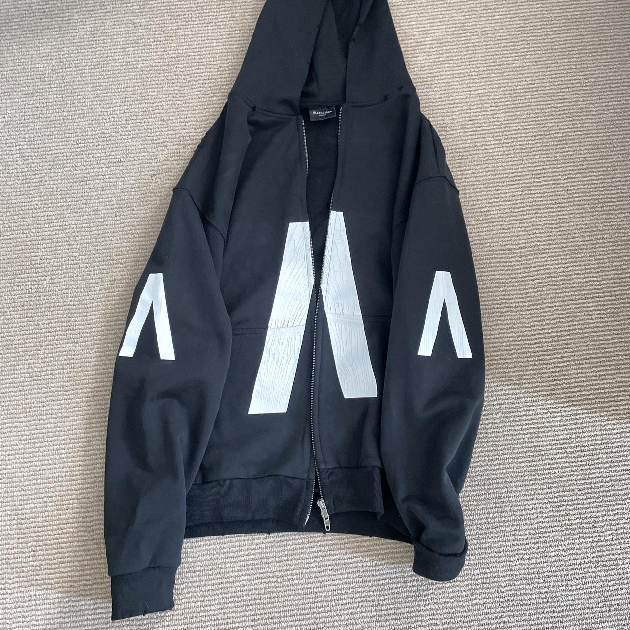 Balenciaga Mens Black Hoodie