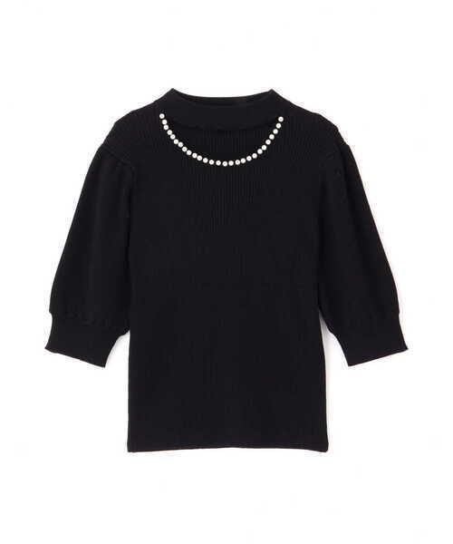 PROPORTION BODY DRESSING デコルテパールニット